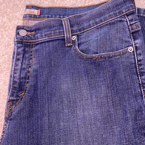 Levi's 515 Fashion High Rise Boot Cut Medium Blue 16 Short - Picture 2 of 14